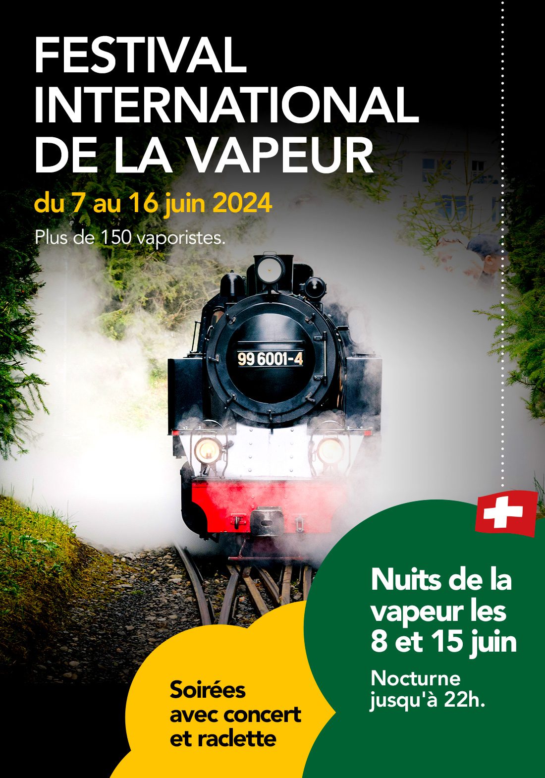 Festival International de la vapeur 2024 - Swiss Vapeur Parc - Le Bouveret